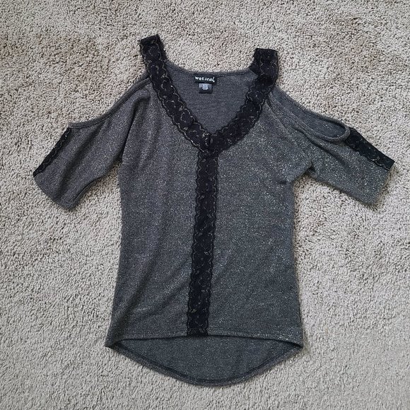 Shimmer Sweater Blouse - Picture 1 of 12